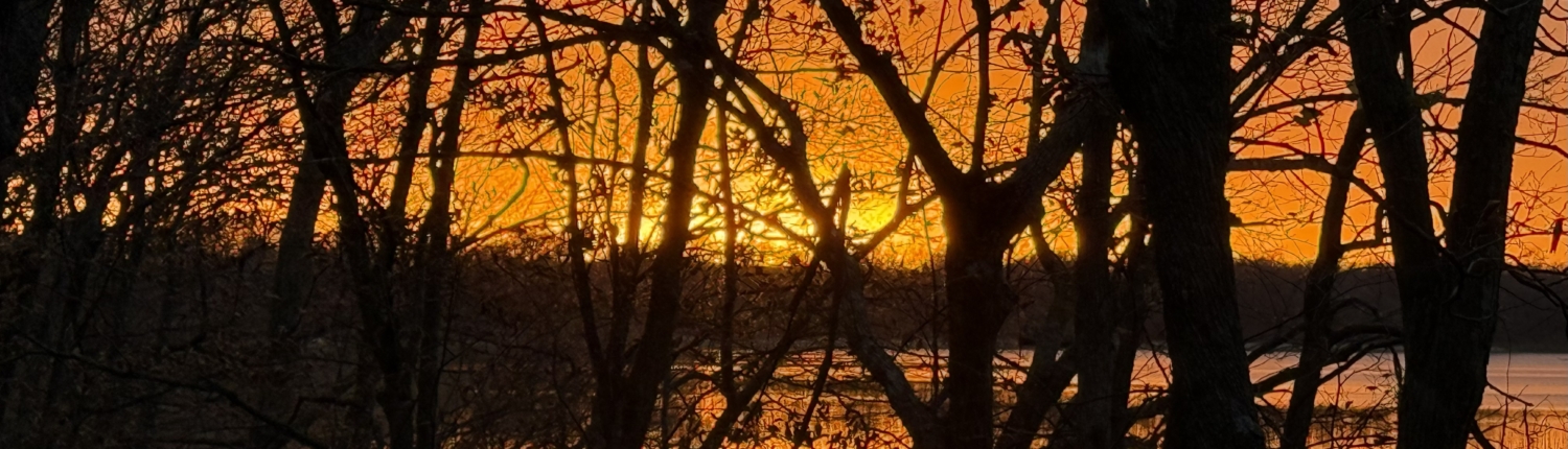 Sunset over Anne Battle Lake